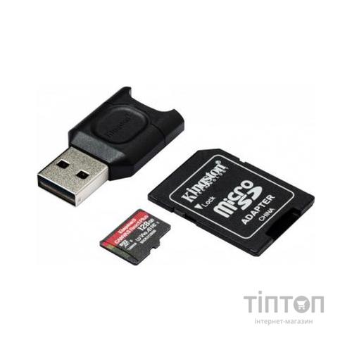 Карта пам'яті Kingston 128GB microSDXC class 10 Canvas React+ (MLPMR2/128GB)