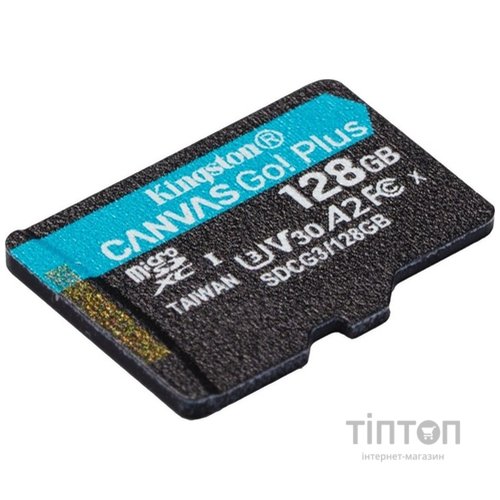 Карта пам'яті Kingston 128GB microSDXC class 10 UHS-I U3 A2 Canvas Go Plus (SDCG3/128GB)