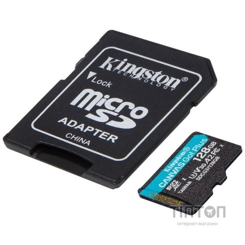 Карта пам'яті Kingston 128GB microSDXC class 10 UHS-I U3 A2 Canvas Go Plus (SDCG3/128GB)