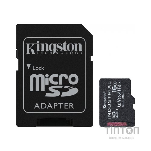 Карта пам'яті Kingston 16GB microSDHC class 10 UHS-I V30 A1 (SDCIT2/16GB)