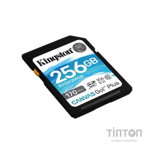 Карта пам'яті Kingston 256GB SDXC class 10 UHS-I U3 Canvas Go Plus (SDG3/256GB)