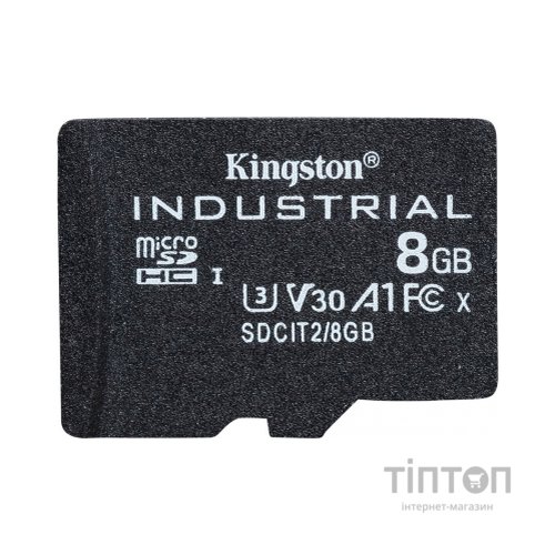 Карта пам'яті Kingston 8GB microSDHC class 10 UHS-I V30 A1 (SDCIT2/8GBSP)
