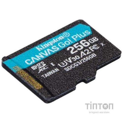 Карта пам'яті Kingston 256GB microSDXC class 10 A2 U3 V30 Canvas Go Plus (SDCG3/256GBSP)