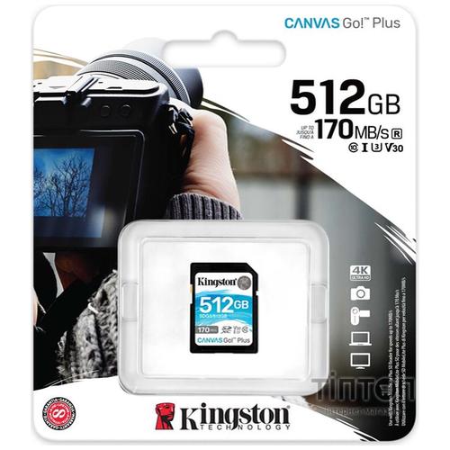 Карта пам'яті Kingston 512GB SDXC class 10 UHS-I U3 Canvas Go Plus (SDG3/512GB)