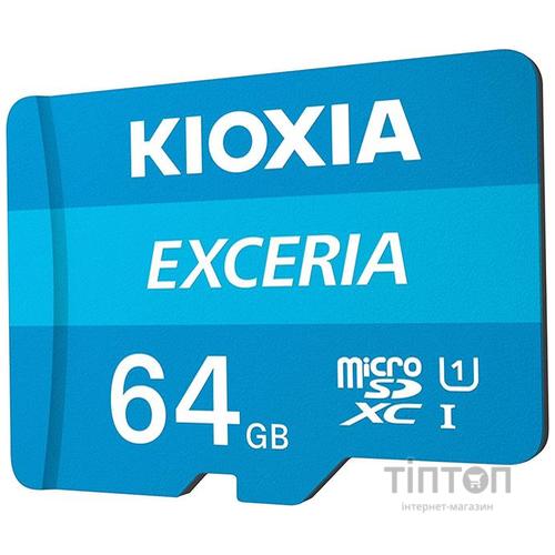 Карта пам'яті Kioxia 64GB microSDXC class 10 UHS-I Exceria (LMEX1L064GG2)