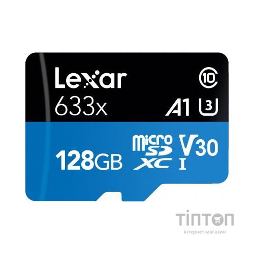 Карта пам'яті Lexar 128GB microSDXC class 10 UHS-I 633x (LSDMI128BB633A)