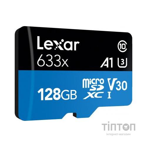 Карта пам'яті Lexar 128GB microSDXC class 10 UHS-I 633x (LSDMI128BB633A)