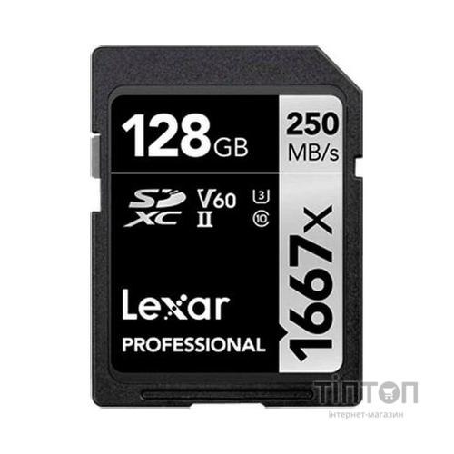 Карта пам'яті Lexar 128GB SDHC class 10 UHS-II 1667x (LSD128CB1667)
