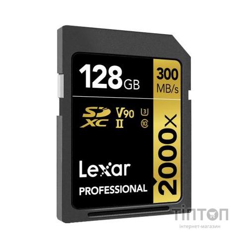Карта пам'яті Lexar 128GB SDXC class 10 UHS-II 2000x Professional (LSD2000128G-BNNNG)