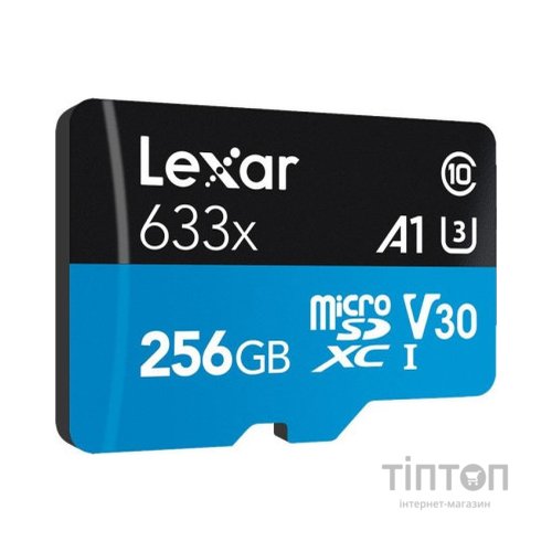 Карта пам'яті Lexar 256GB microSDXC class 10 UHS-I 633x (LSDMI256BB633A)