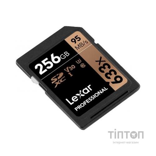 Карта пам'яті Lexar 256GB SDXC class 10 UHS-I U3 V30 633x Professional (LSD256CB633)