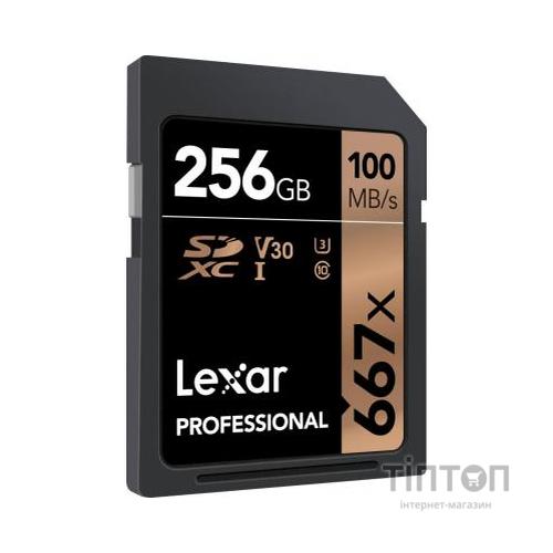 Карта пам'яті Lexar 256GB SDXC class 10 UHS-I U3 V30 667x Professional (LSD256B667)