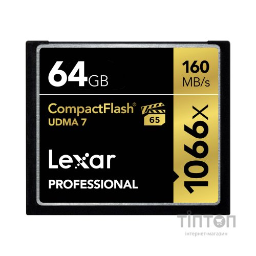 Карта пам'яті Lexar 64GB Compact Flash 1066x Professional (LCF64GCRB1066)