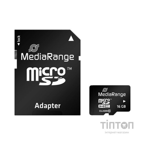 Карта пам'яті Mediarange 16GB microSD class 10 (MR958)