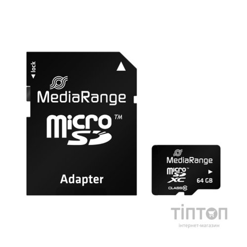 Карта пам'яті Mediarange 64GB microSD class 10 (MR955)