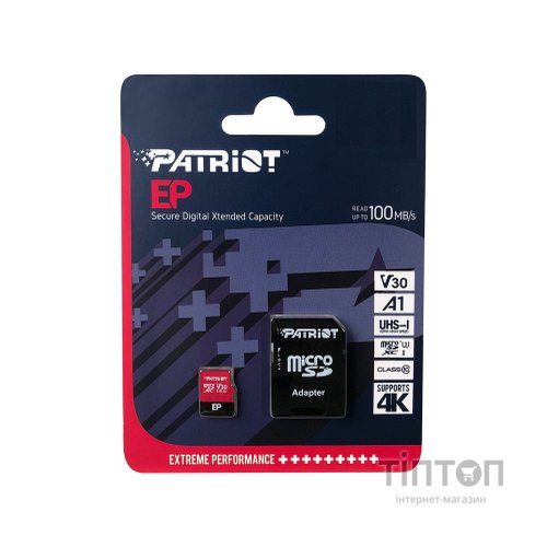 Карта пам'яті Patriot 1TB microSD class 10 UHS-I U3 (PEF1TBEP31MCX)