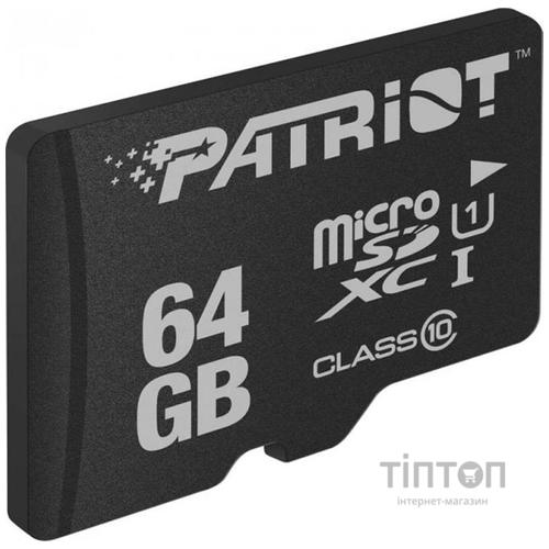 Карта пам'яті Patriot 64GB microSD class10 UHS-I (PSF64GMDC10)