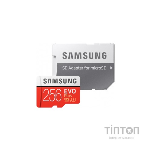 Карта пам'яті Samsung 256GB microSDXC class 10 UHS-I U1 Evo Plus V2 (MB-MC256HA/RU)