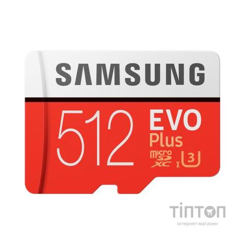 Карта пам'яті Samsung 512GB microSD class 10 UHS-I U3 Evo Plus V2 (MB-MC512HA/RU)