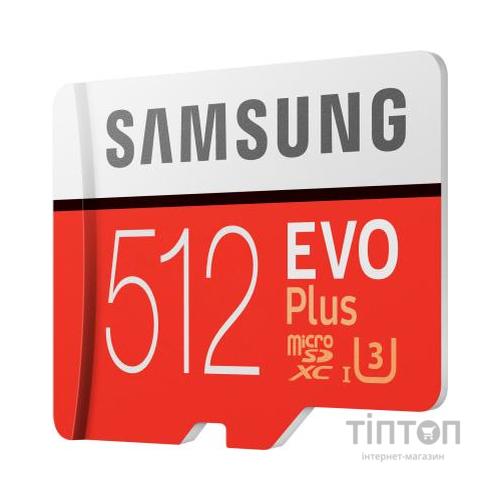 Карта пам'яті Samsung 512GB microSD class 10 UHS-I U3 Evo Plus V2 (MB-MC512HA/RU)