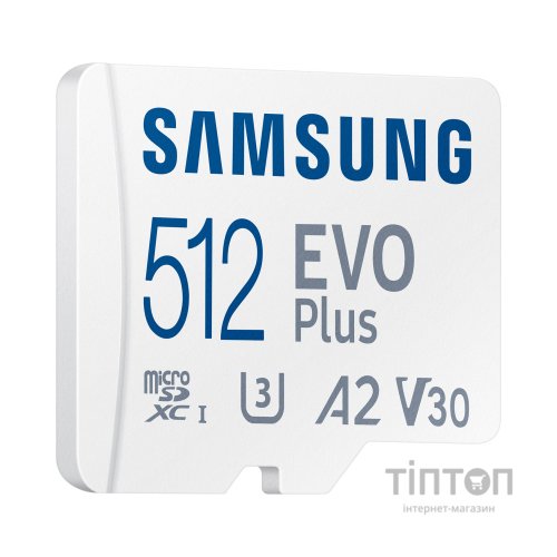 Карта пам'яті Samsung 512GB microSDXC class 10 UHS-I U3 V2 Evo Plus (MB-MC512KA/RU)
