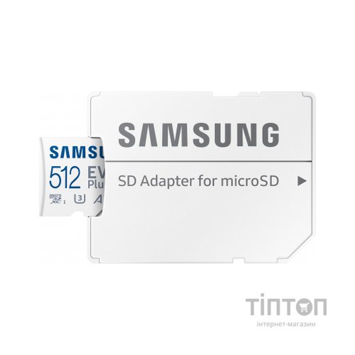 Карта пам'яті Samsung 512GB microSDXC class 10 UHS-I U3 V2 Evo Plus (MB-MC512KA/RU)