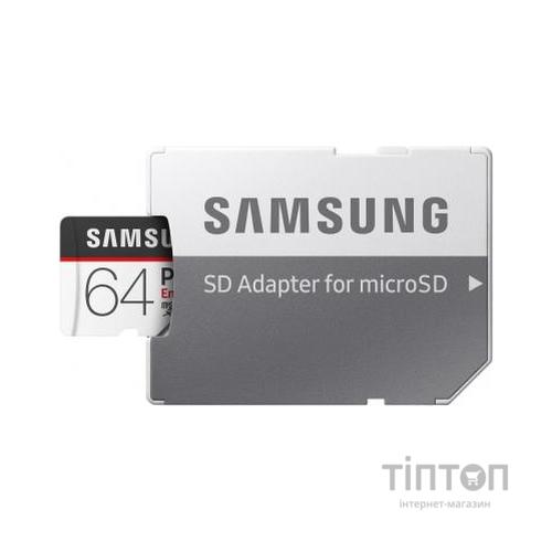 Карта пам'яті Samsung 64GB microSD class 10 UHS-I (MB-MJ64GA/RU)