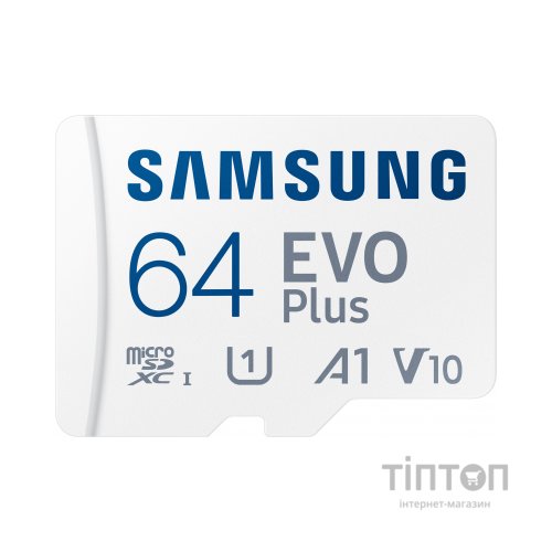 Карта пам'яті Samsung 64GB microSDXC class 10 EVO PLUS UHS-I (MB-MC64KA/RU)