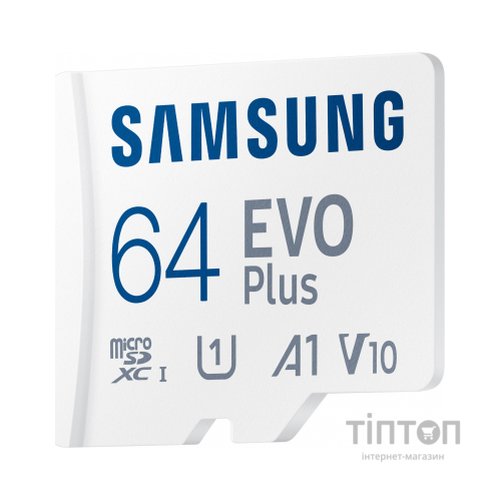 Карта пам'яті Samsung 64GB microSDXC class 10 EVO PLUS UHS-I (MB-MC64KA/RU)