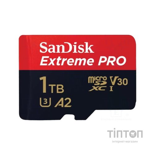 Карта пам'яті SanDisk 1 TB microSDXC UHS-I U3 Extreme Pro+SD Adapter (SDSQXCD-1T00-GN6MA)