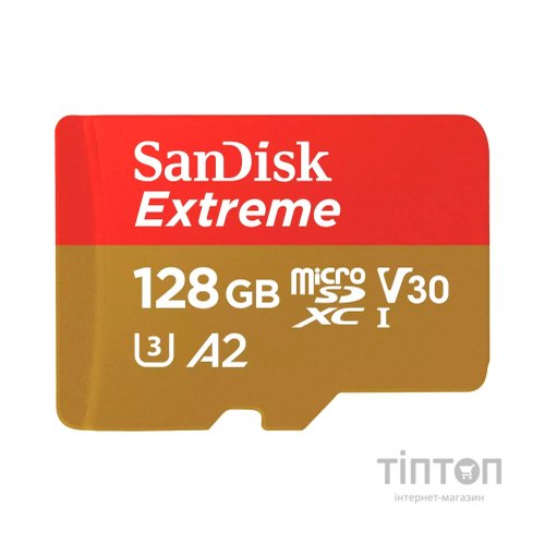 Карта пам'яті SanDisk 128GB microSD class 10 UHS-I Extreme For Action Cams and Dro (SDSQXAA-128G-GN6AA)
