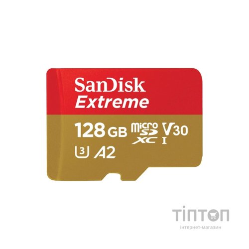 Карта пам'яті SanDisk 128GB microSD class 10 UHS-I U3 Extreme For Mobile Gaming (SDSQXAA-128G-GN6GN)