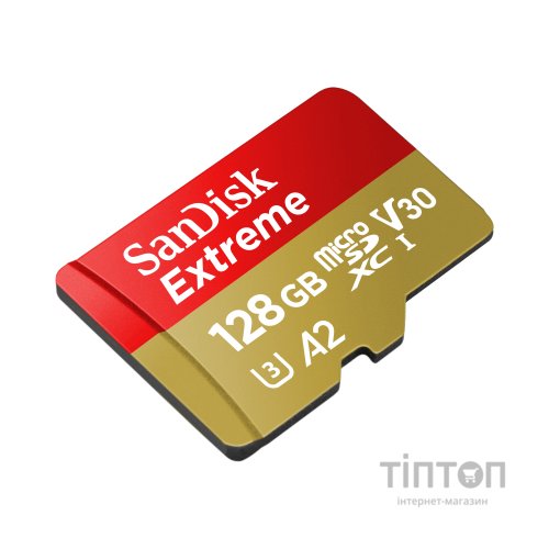 Карта пам'яті SanDisk 128GB microSD class 10 UHS-I U3 Extreme (SDSQXAA-128G-GN6MN)