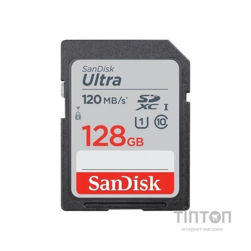 Карта пам'яті SanDisk 128GB SD class 10 UHS-I Extreme Ultra (SDSDUNB-128G-GN6IN)