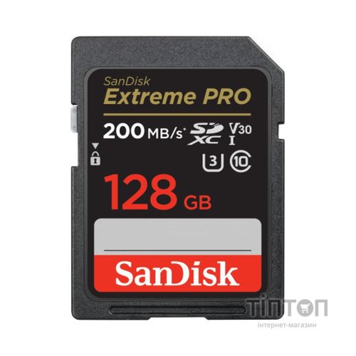 Карта пам'яті SanDisk 128GB SD class 10 UHS-I U3 V30 Extreme (SDSDXXD-128G-GN4IN)