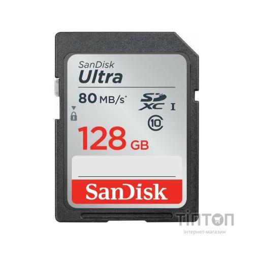 Карта пам'яті SANDISK 128GB SDXC class 10 UHS-I Ultra (SDSDUN4-128G-GN6IN)