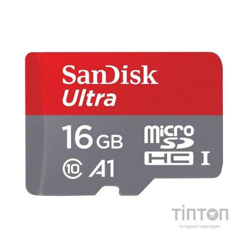 Карта пам'яті SANDISK 16GB microSDHC class 10 UHS-I A1 Ultra (SDSQUAR-016G-GN6IA)