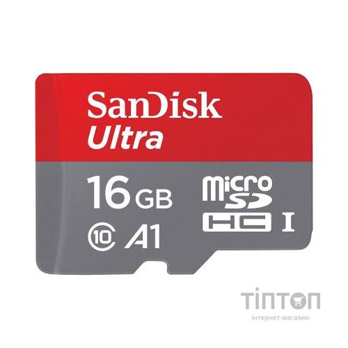 Карта пам'яті SanDisk 16GB microSDHC class 10 UHS-I U1 A1 (SDSQUAR-016G-GN6MN)