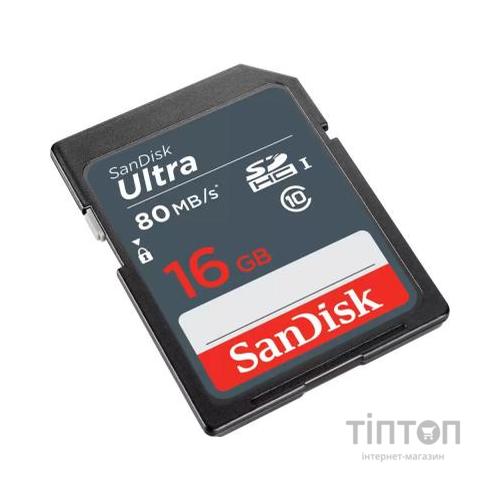 Карта пам'яті SanDisk 16GB SDHC class 10 UHS-1 (SDSDUNS-016G-GN3IN)