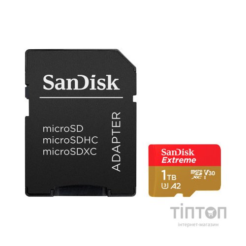 Карта пам'яті SanDisk 1TB microSD class 10 UHS-I U3 V30 Extreme (SDSQXAV-1T00-GN6MA)