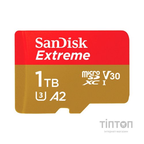 Карта пам'яті SanDisk 1TB microSD class 10 UHS-I U3 V30 Extreme (SDSQXAV-1T00-GN6MA)