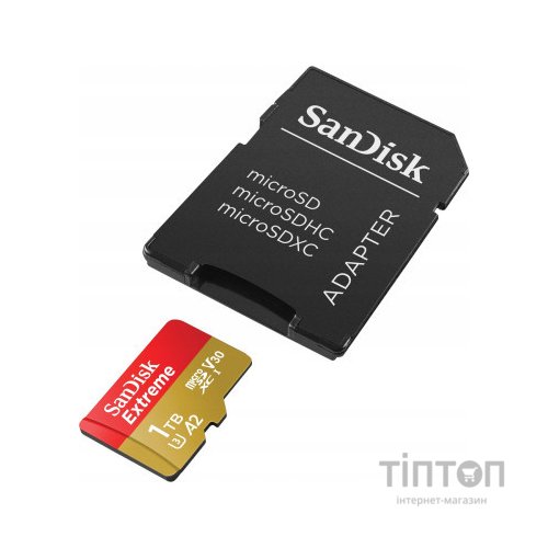 Карта пам'яті SanDisk 1TB microSD class 10 UHS-I U3 V30 Extreme (SDSQXAV-1T00-GN6MA)