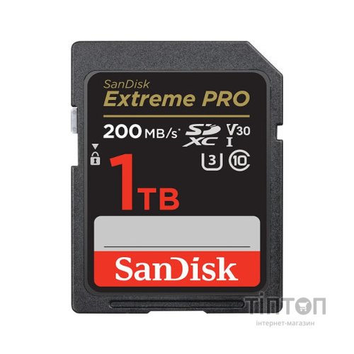 Карта пам'яті SanDisk 1TB SD class 10 UHS-I U3 V30 Extreme PRO (SDSDXXD-1T00-GN4IN)