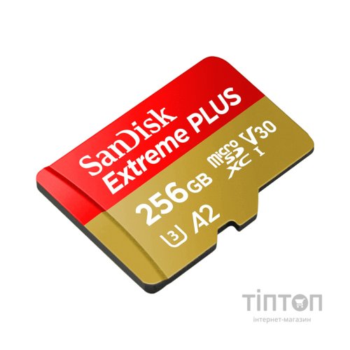 Карта пам'яті SanDisk 256GB microSD class 10 V30 Extreme PLUS (SDSQXBD-256G-GN6MA)