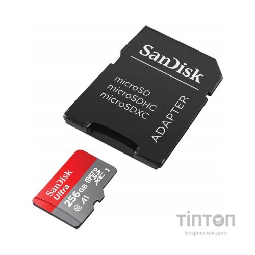 Карта пам'яті SanDisk 256GB microSDXC class 10 UHS-I Ultra (SDSQUAC-256G-GN6MA)