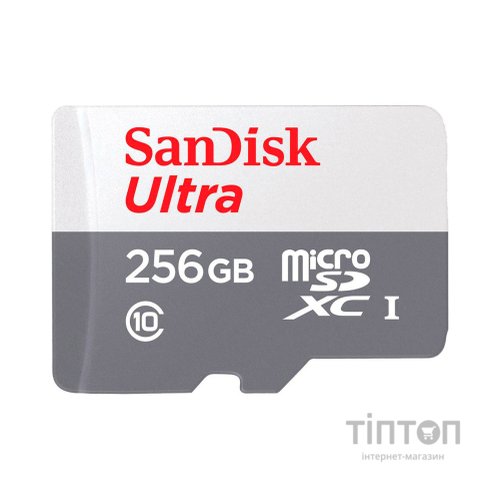 Карта пам'яті SanDisk 256GB microSDXC class 10 UHS-I Ultra (SDSQUNR-256G-GN3MN)