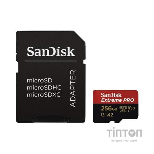 Карта пам'яті SANDISK 256GB microSDXC class 10 V30 UHS-I U3 Extreme Pro (SDSQXCZ-256G-GN6MA)