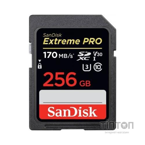 Карта пам'яті SanDisk 256GB SDXC class 10 UHS-I U3 Extreme Pro (SDSDXXY-256G-GN4IN)