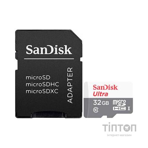 Карта пам'яті SanDisk 32GB microSD class 10 Ultra Light (SDSQUNR-032G-GN3MA)