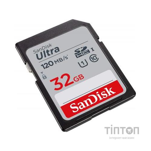Карта пам'яті SanDisk 32GB SDHC class 10 Ultra (SDSDUN4-032G-GN6IN)